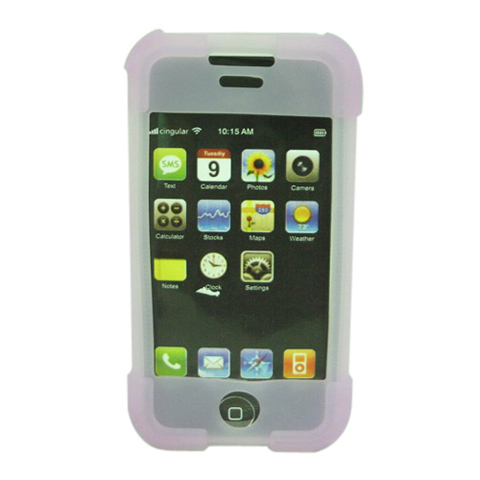 silicone rose cas couvrir la peau de silicium pour apple iphone (ip034) Livraison gratuite par la po